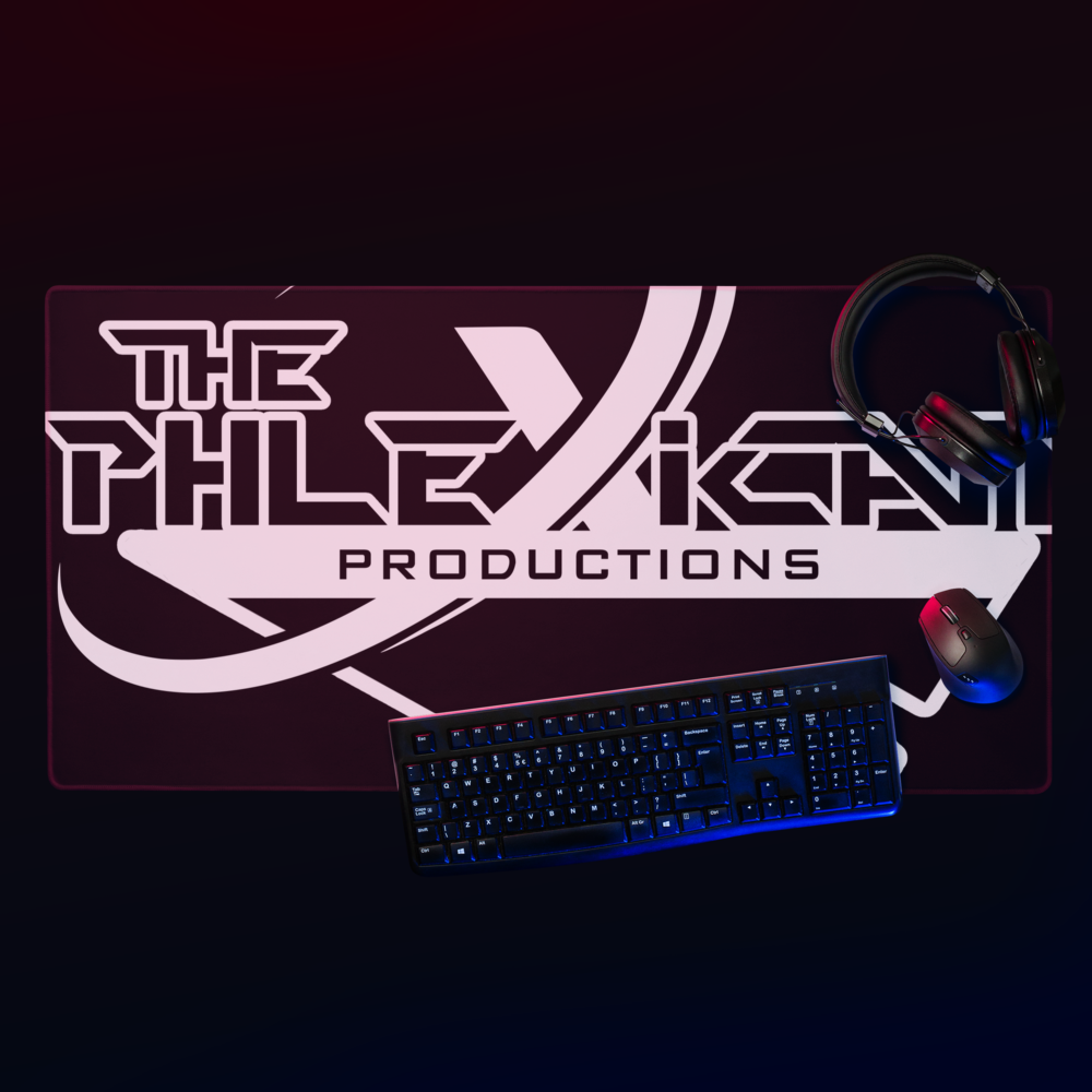 ThePhlexican Productions - Black Gaming Mouse Pad